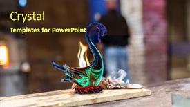  Presentation with italy art - Presentation theme having murano-glass-handmade-glassware background and a wine colored foreground