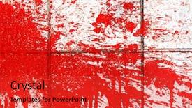  Presentation with tile - Beautiful PPT layouts featuring murder blood - red paint splash on tile backdrop and a red colored foreground