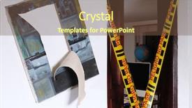  Presentation with danger - Slides featuring murder outline - danger do not cross background and a  colored foreground