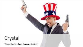  Presentation with gun - PPT layouts consisting of argue - unhappy couple arguing and do background and a tawny brown colored foreground