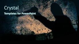  Presentation with murderer - Slides enhanced with murderer-with-big-knife background and a navy blue colored foreground