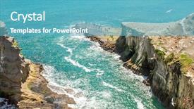  Presentation with west - Colorful slide set enhanced with muriwai gannet colony muriwai regional park west coast of the north island in auckland new zealand backdrop and a teal colored foreground