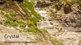  Presentation with west - Slide set enhanced with muriwai gannet colony muriwai regional park west coast of the north island in auckland new zealand background and a coral colored foreground