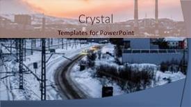  Presentation with railway tracks - Audience pleasing PPT layouts consisting of murmansk-russia-january-5-2020 backdrop and a lemonade colored foreground