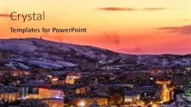  Presentation with russia city - Beautiful PPT layouts featuring murmansk-russia-january-5-2020 backdrop and a lemonade colored foreground
