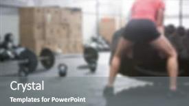  Presentation with lifestyle - Theme enhanced with muscle excercise - excercising fitness lifestyle blurred background background and a  colored foreground