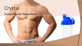  Presentation with protein - Amazing presentation theme having muscle mass - scoop with powder shaker backdrop and a coral colored foreground