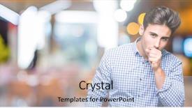  Presentation with healthcare - PPT theme having muscle tissue - young handsome business man background and a  colored foreground