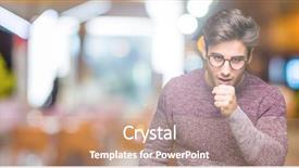  Presentation with glasses - Slides having muscle tissue - young handsome man wearing glasses background and a  colored foreground