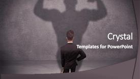  Presentation with reflecting - PPT theme featuring  background and a  colored foreground