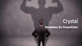  Presentation with reflecting - Theme having  background and a  colored foreground