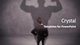  Presentation with reflecting - Presentation theme with  background and a  colored foreground