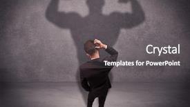  Presentation with reflecting - Amazing PPT layouts having  backdrop and a  colored foreground