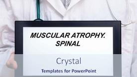  Presentation with atrophy - PPT theme featuring muscular-atrophy-doctor-with-rare background and a sky blue colored foreground