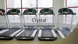 Presentation with statuary hall - Cool new slides with muscular system - image of treadmills backdrop and a light gray colored foreground