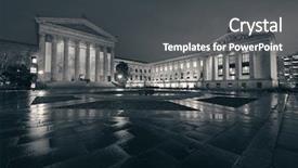  Presentation with philadelphia - Cool new theme with museoum - philadelphia art museum at night backdrop and a dark gray colored foreground