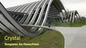  Presentation with museum - Presentation enhanced with museum bern background and a tawny brown colored foreground