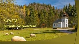  Presentation with museum - Beautiful slides featuring museum-kysucke-dediny-in-kysuca backdrop and a tawny brown colored foreground