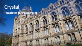  Presentation with history england - Beautiful PPT theme featuring museum of natural history backdrop and a ocean colored foreground