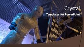  Presentation with chernobyl disaster - PPT theme having museum-of-the-history background and a ocean colored foreground