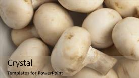  Presentation with extreme - Presentation theme featuring mushroom pile on a plate background and a  colored foreground