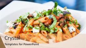  Presentation with blue cheese - Theme having mushrooms and blue cheese bleu background and a yellow colored foreground