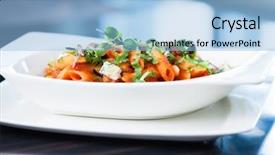  Presentation with blue cheese - Slide set featuring mushrooms and blue cheese bleu background and a light blue colored foreground