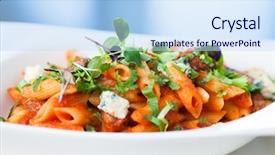  Presentation with blue cheese - Slides enhanced with mushrooms and blue cheese bleu background and a sky blue colored foreground