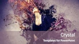  Presentation with music - Colorful slide deck enhanced with music - beautiful musician playing guitar backdrop and a gray colored foreground