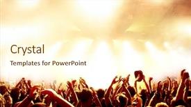  Presentation with concert - Slide set featuring sky light underwater with wave background and a light blue colored foreground