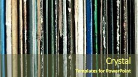  Presentation with old album - PPT theme consisting of three days old newborn baby in bed background and a light gray colored foreground