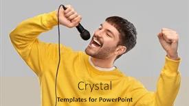  Presentation with yellow music - Amazing presentation theme having music-and-people-concept-young backdrop and a yellow colored foreground