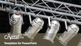  Presentation with illumination - Cool new presentation design with awards night award background - fragments of stage illumination backdrop and a violet colored foreground