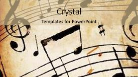  Presentation with vintage music - Presentation design enhanced with music background vintage styled background and a lemonade colored foreground