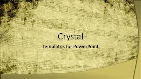  Presentation with music border - Audience pleasing presentation theme consisting of music border - old note backdrop and a yellow colored foreground