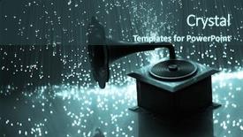  Presentation with rays of light - PPT theme with music box - fiber optics background with lots background and a  colored foreground