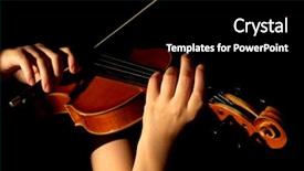  Presentation with choir - Colorful theme enhanced with music choir - musician playing violin isolated backdrop and a black colored foreground