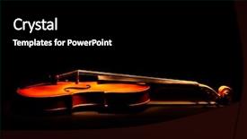  Presentation with vintage music - Theme featuring music choir - vintage violin background and a black colored foreground