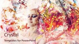  Presentation with beauty saloon - Cool new PPT theme with music colorful - beauty and colors backdrop and a lemonade colored foreground