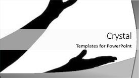  Presentation with conductor - PPT theme enhanced with music conductor hands with stick background and a white colored foreground