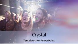  Presentation with cultural music - Presentation theme having music cultural frames - digital composite of people background and a light blue colored foreground