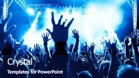  Presentation with jesus the bright morning star - Presentation design consisting of music dance - silhouettes of concert crowd background and a navy blue colored foreground