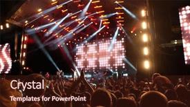  Presentation with spotlight - Cool new PPT theme with spotlight with laser rays backdrop and a wine colored foreground