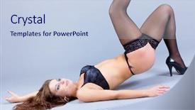  Presentation with woman in labor - Presentation theme consisting of music heaven - striptease woman undressing background and a  colored foreground