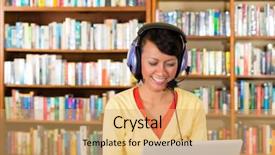  Presentation with young college student diagnosis of chlamydia - Colorful presentation enhanced with music indonesia - student - young woman backdrop and a yellow colored foreground