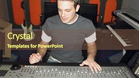  Presentation with music industry - Beautiful slide deck featuring woman in hand treatment manicure concept backdrop and a lemonade colored foreground