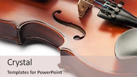  Presentation with music instrument - Amazing presentation having selective focus on the great bow lying on the ground near the legs wearing nice sneakers on background backdrop and a gray colored foreground