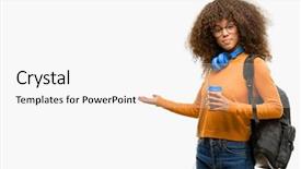  Presentation with african american marriage - Theme featuring music invitation - african american student woman confident background and a white colored foreground