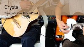  Presentation with latin music - Beautiful PPT layouts featuring music latin - musicians backdrop and a coral colored foreground