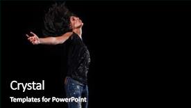  Presentation with dancing - Slide set consisting of music modeling - sexy woman dancing dark background background and a  colored foreground